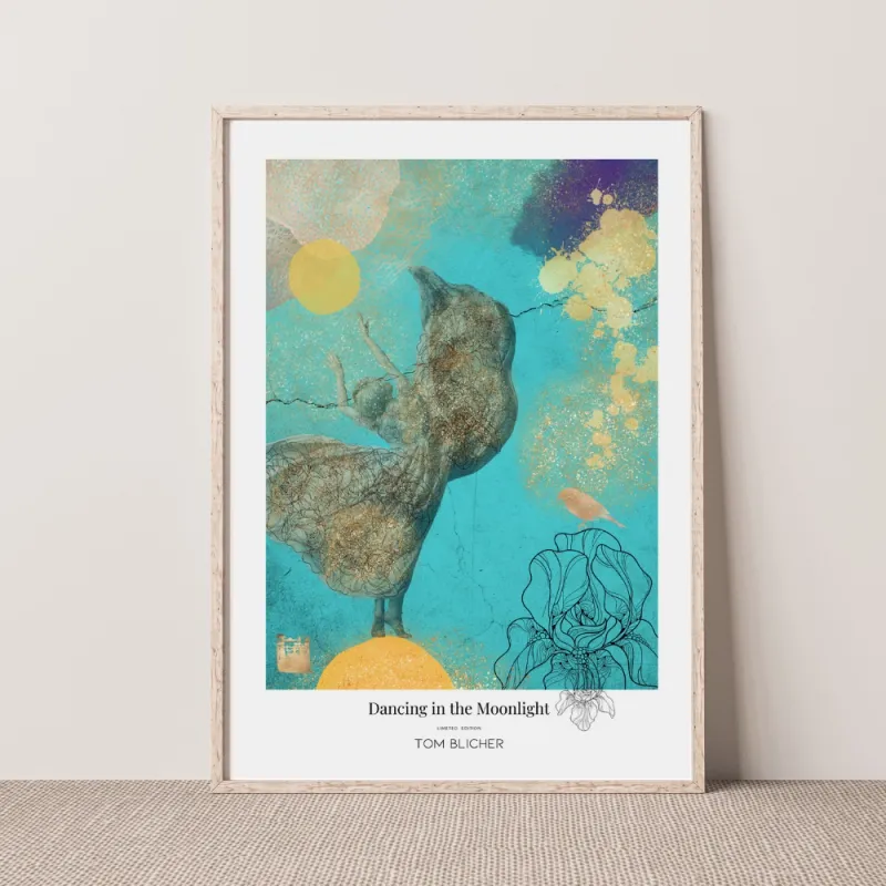 Kunstplakat - Dancing in the Moonlight