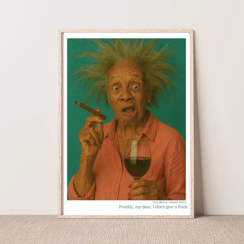 Kunstplakat - Frankly, my dear, I don't give a Fuck