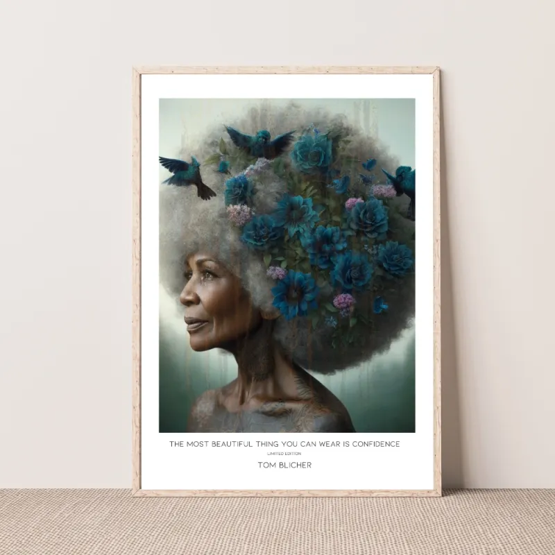 Kunstplakat - The most beautiful thing you can wear is confidence