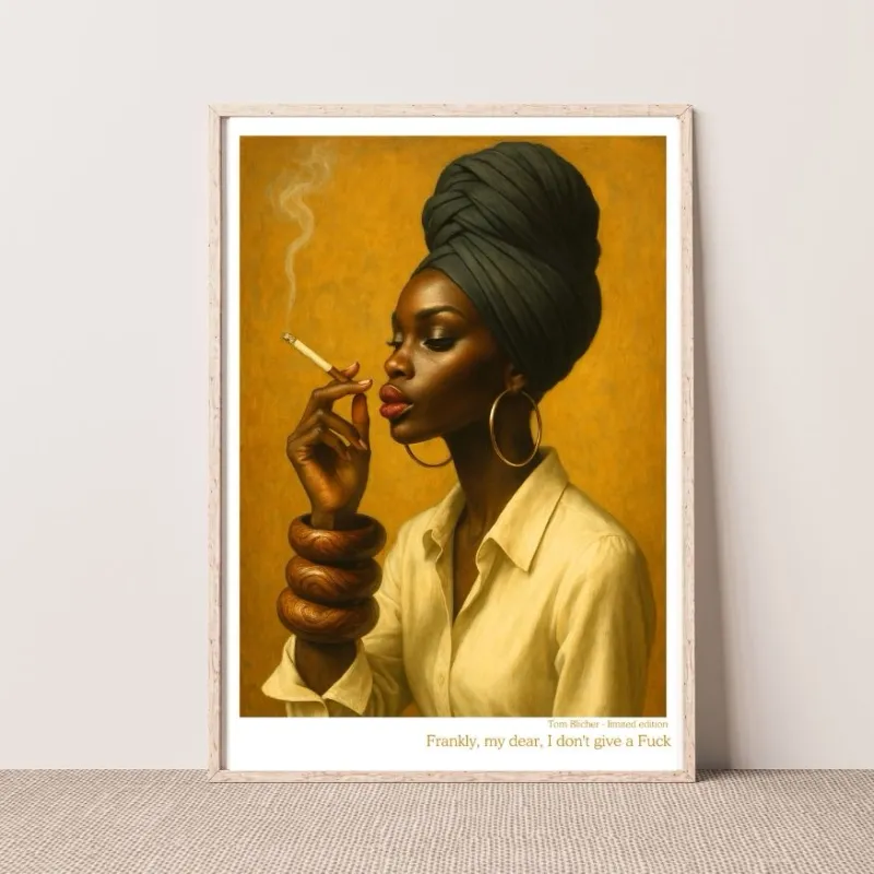 Kunstplakat - Frankly, my dear, I don't give a Fuck