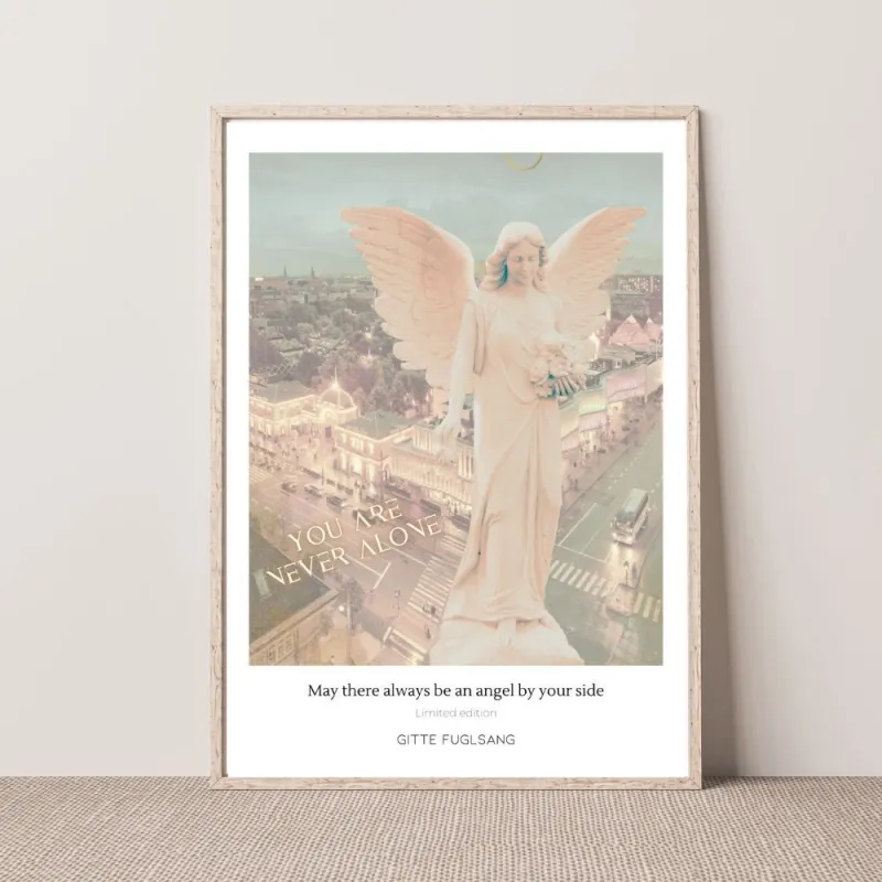 Kunstplakat - May there always be an angel by your side
