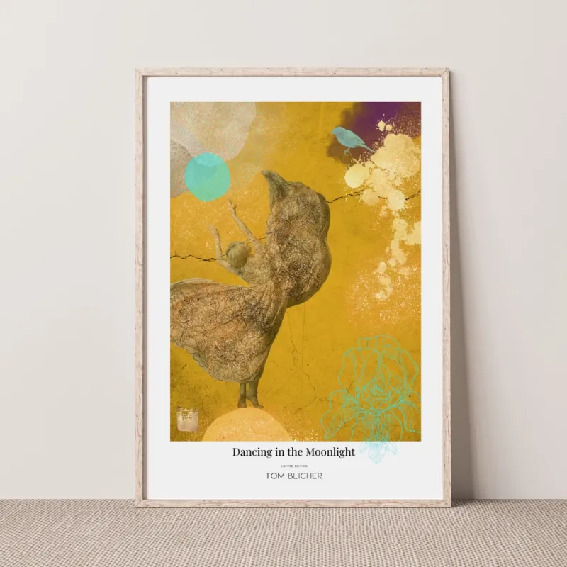 Kunstplakat - Dancing in the Moonlight