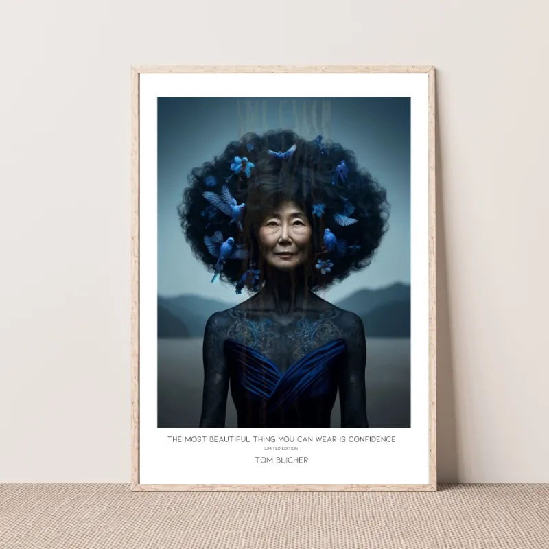 Kunstplakat - The most beautiful thing you can wear is confidence