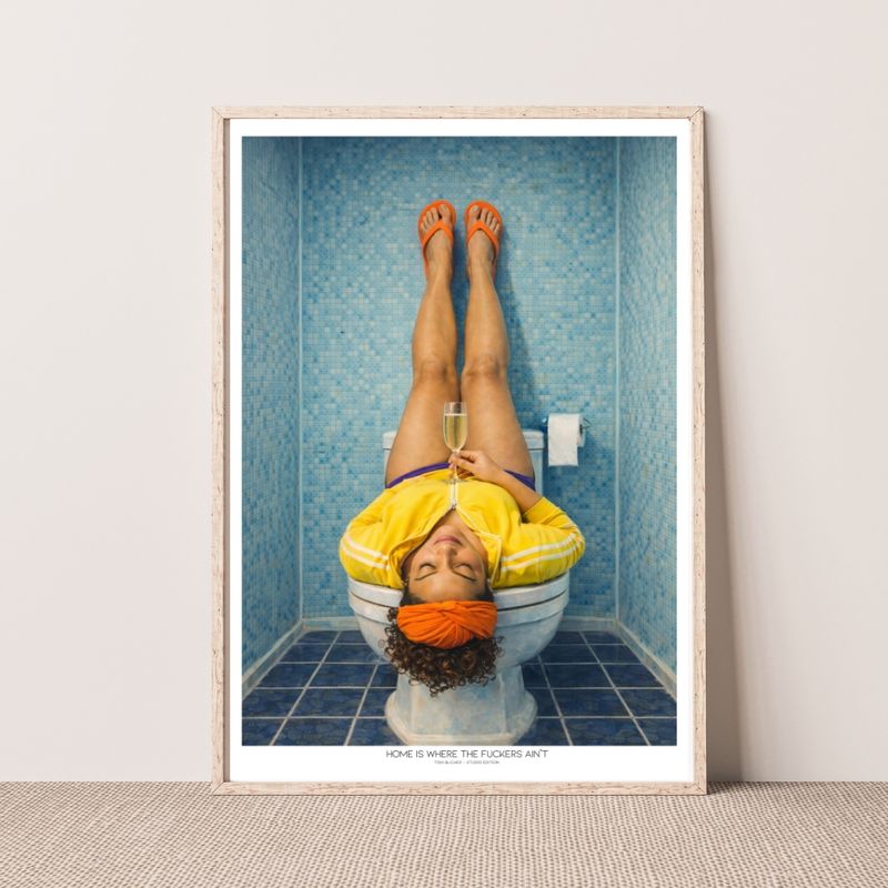 Kunstplakat - Home is where the fuckers ain`t