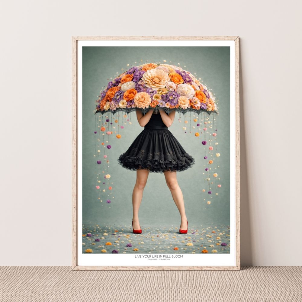 Kunstplakat - Live life in full bloom