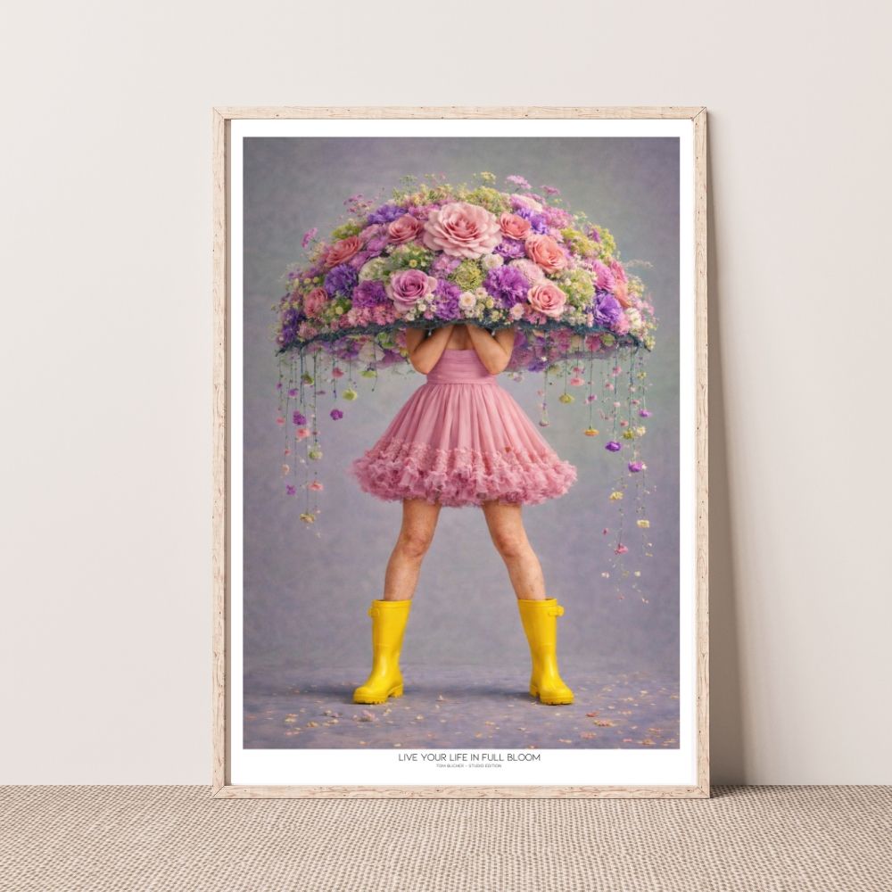 Kunstplakat - Live life in full bloom