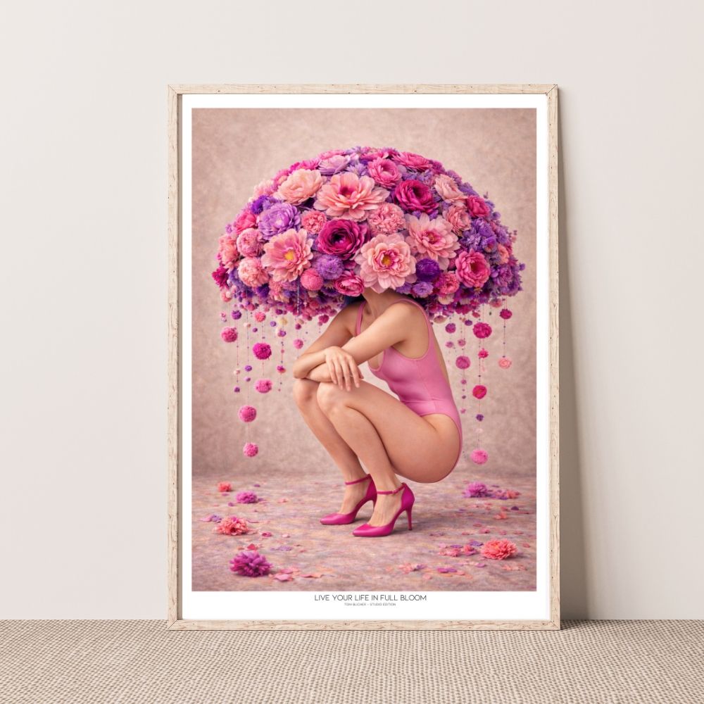 Kunstplakat - Live life in full bloom