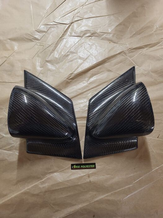 paire de rétroviseur réglable c2 en carbone fixation d'origine
