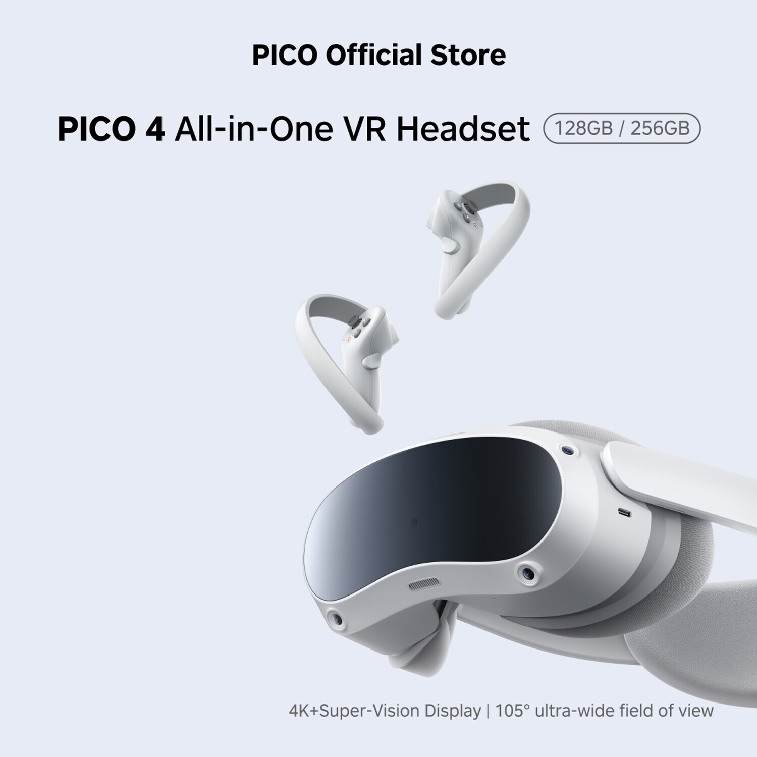 PICO 4 8/128GB All-In-One 4K+ Resolution VR Headset