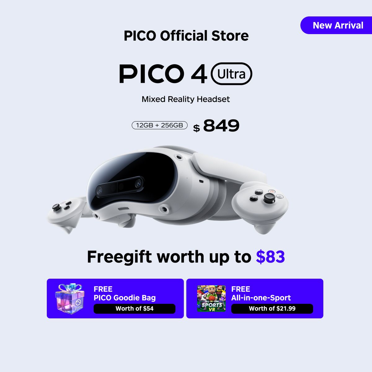 PICO 4 Ultra 12GB + 256GB VR Headset - Store - Raduga Pte PICO 4 Ultra 12GB + 256GB VR Headset - Store - Raduga Pte