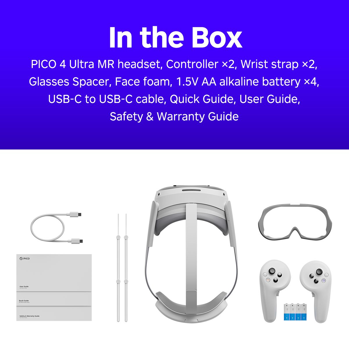 PICO 4 Ultra 12GB + 256GB VR Headset