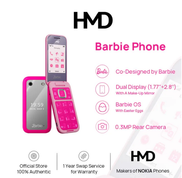 HMD Barbie Phone | 1 Year Local Warranty