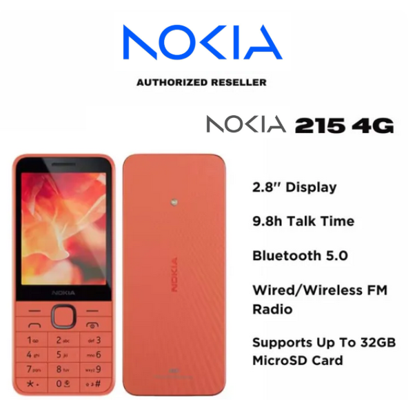 Nokia 215 4G | 1 Year Local Warranty