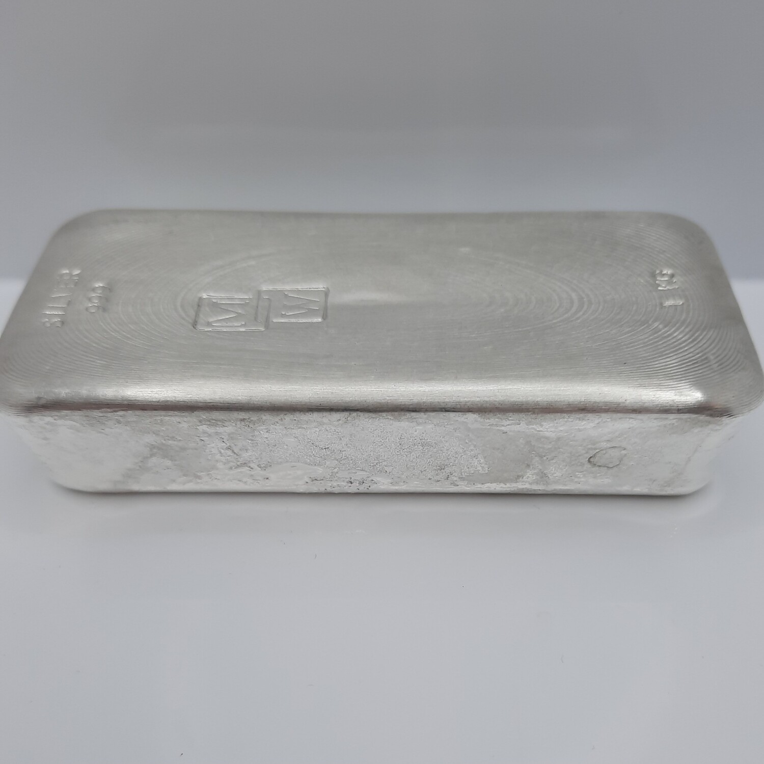 1KG Silver Morris &amp; Watson Cast Bar