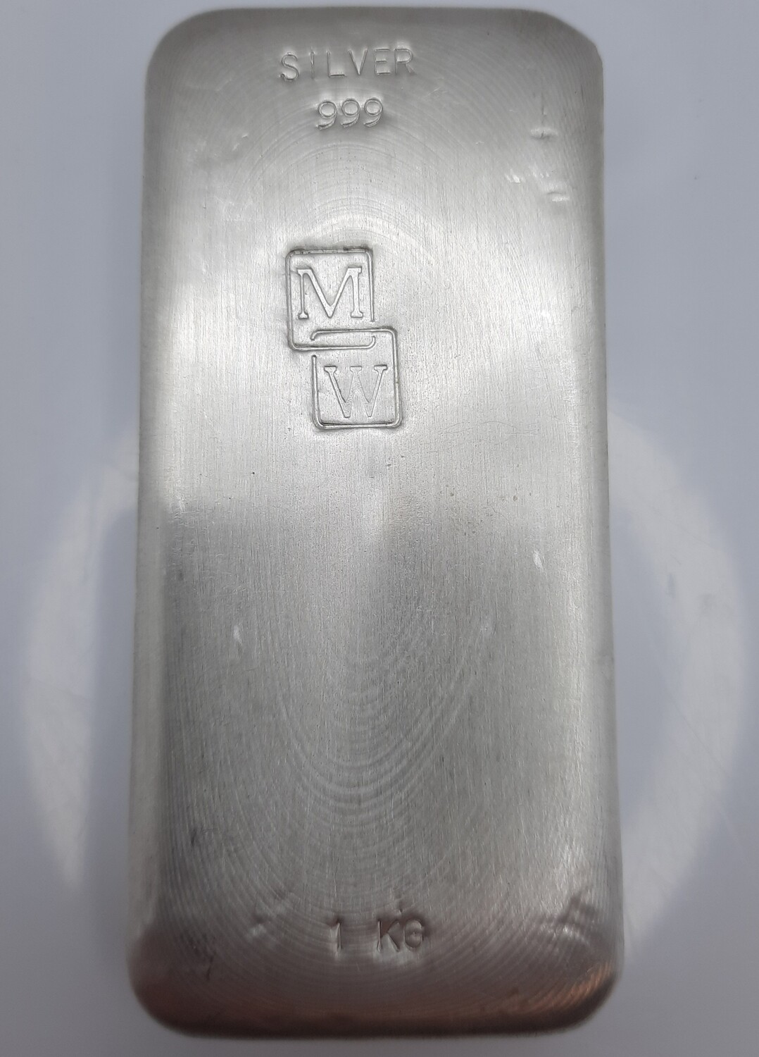 1KG Silver Morris &amp; Watson Cast Bar