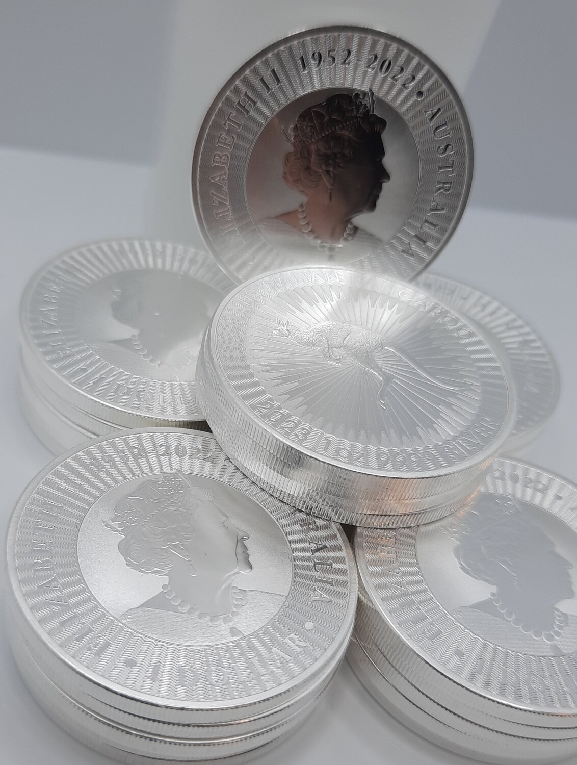 Tube of 25 1oz Silver Kangaroo