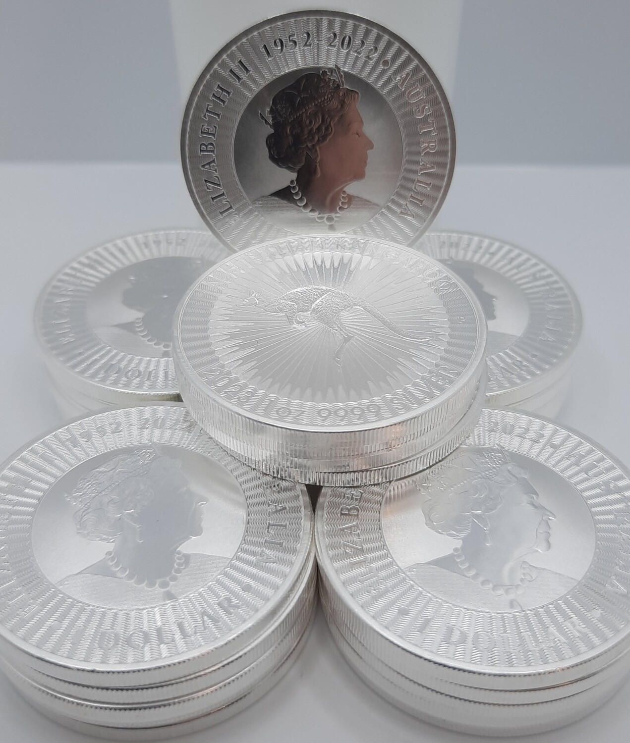 Tube of 25 1oz Silver Kangaroo