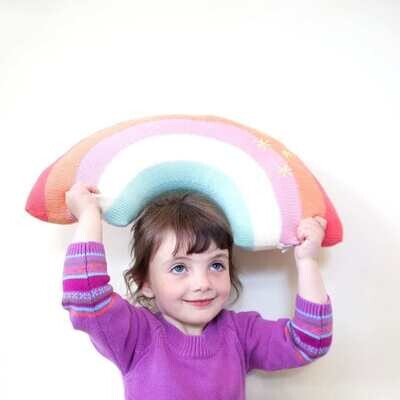 Blabla Kids Cushion - Pink Rainbow