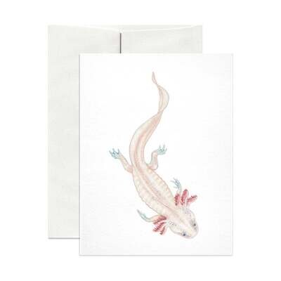 Open Sea Design Co. - Greeting Card - Axolotl