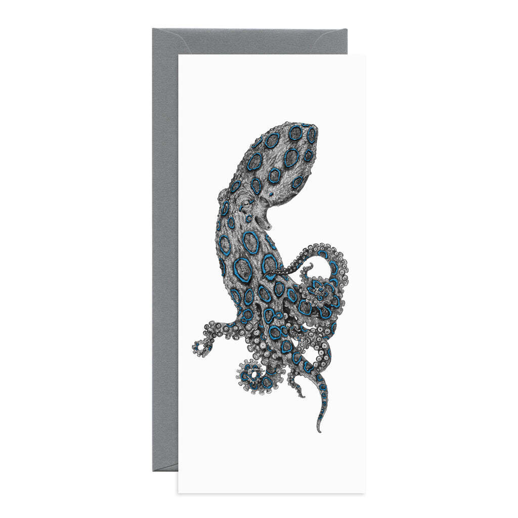 Open Sea Design Co. - No. 10 Greeting Card - Blue-ringed Octopus