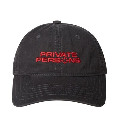 PP LOGO CAP (RED/GREY)