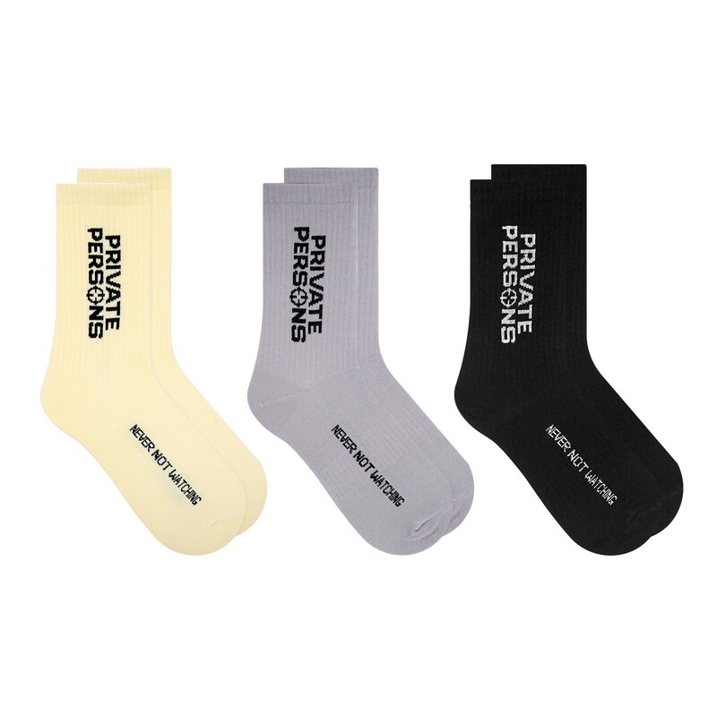 PP LOGO SOCKS (3 PACK)