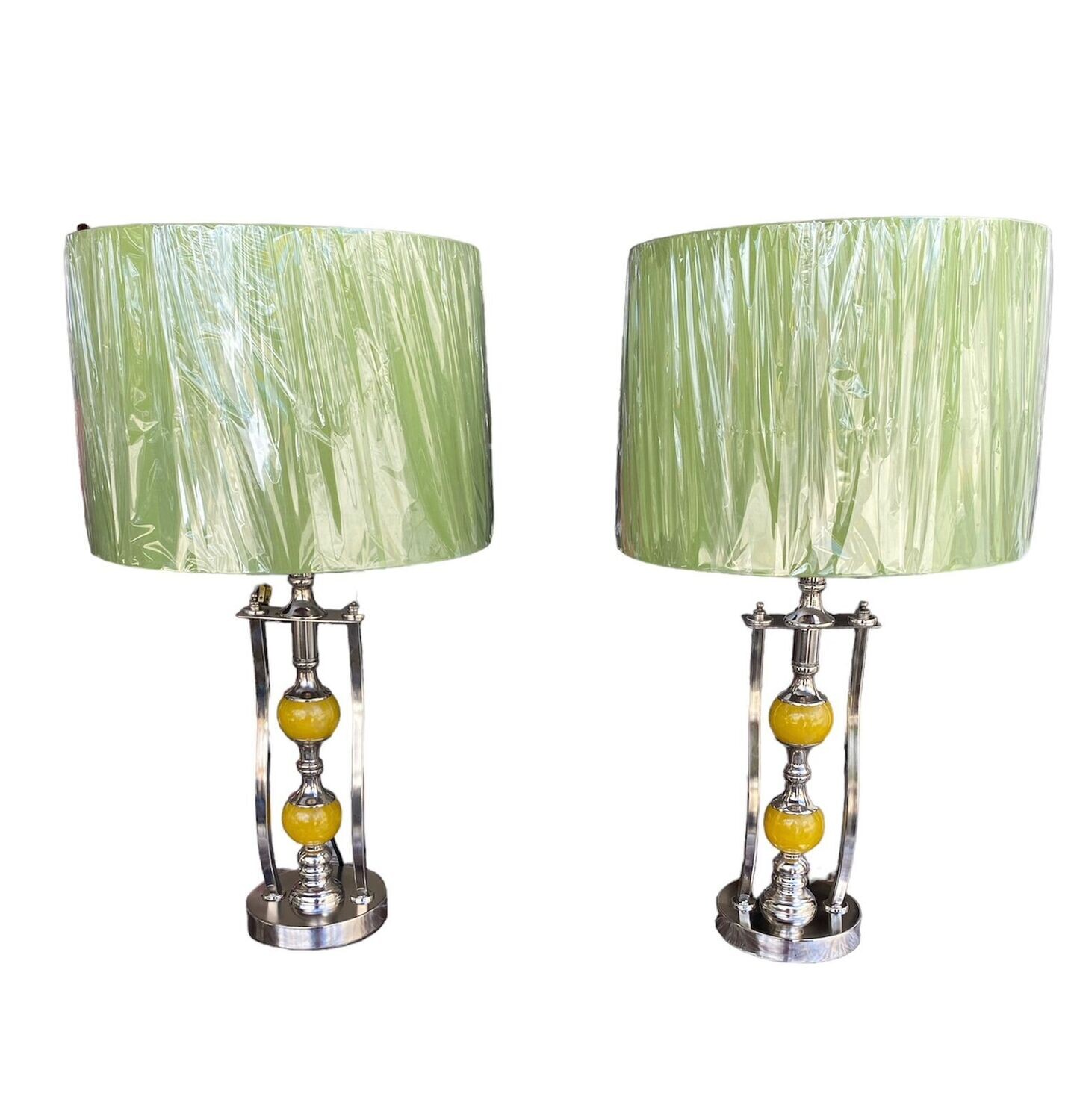 JUEGO DE LAMPARAS 195 PERLA AMARILLA