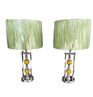 JUEGO DE LAMPARAS 195 PERLA AMARILLA