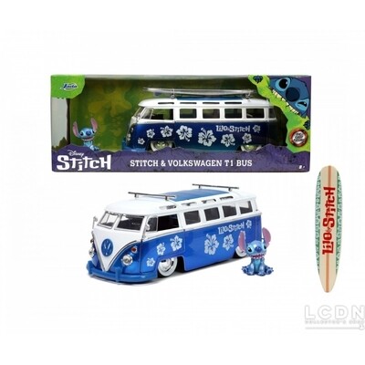 Jada - Stitch & Volkswagen T1 Bus 1:24