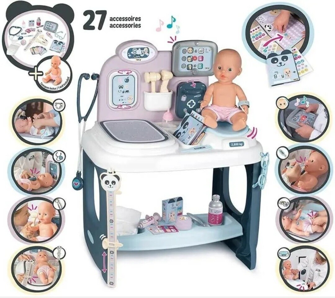 Centro Pediatrico Baby Care con Bambola - Smoby