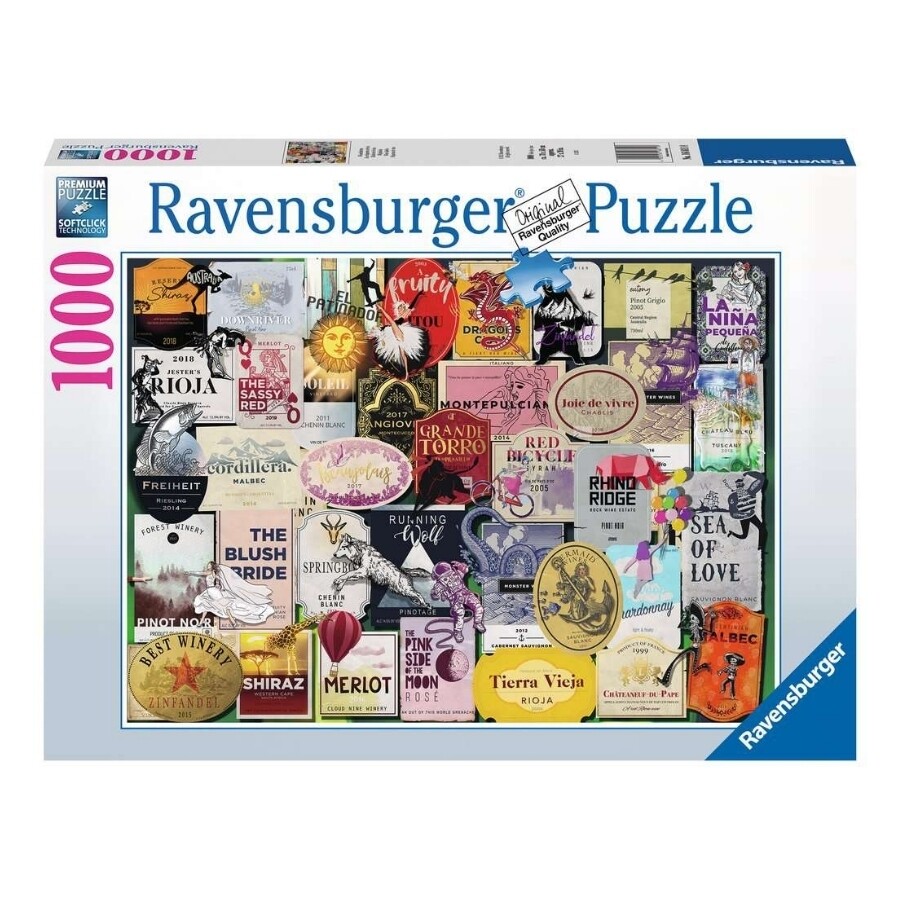 Ravensburger Puzzle 168118 - Etichette di Vino 1000 p.