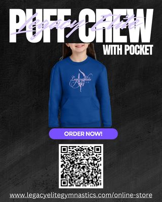 Legacy elite “Puffed” Pocketed crewneck