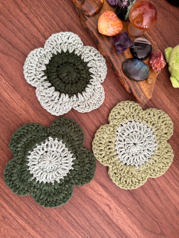 🌸 Beginners Crochet Class: Make Your Own Flower Coasters 🌸 DEC 6th, 11AM
