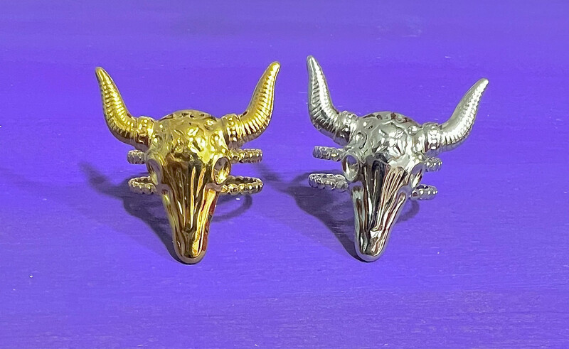 Anillo búfalo plateado