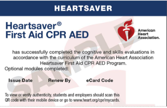 In-Person Heartsaver CPR/AED & First Aid