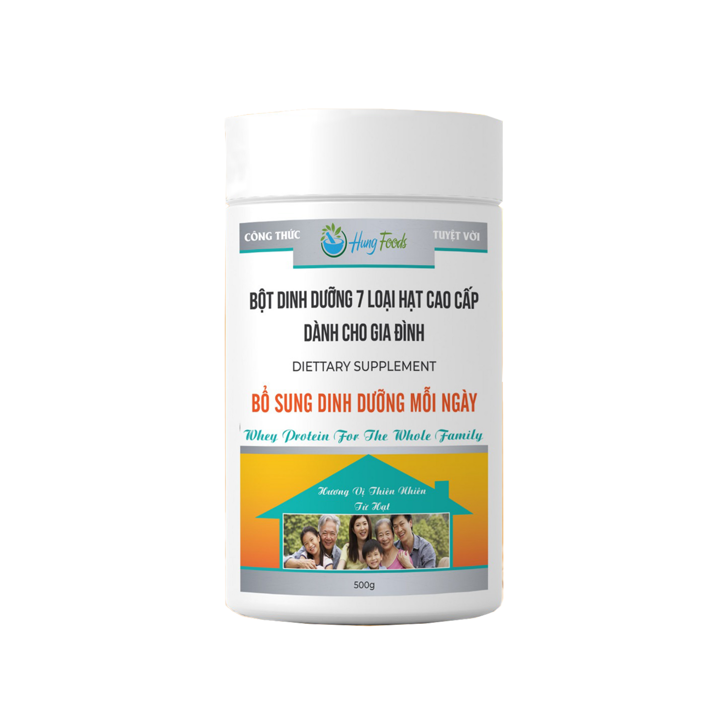 Hungfoods - BỘT DINH DƯỠNG 7 loại hạt cho gia đình - 500g