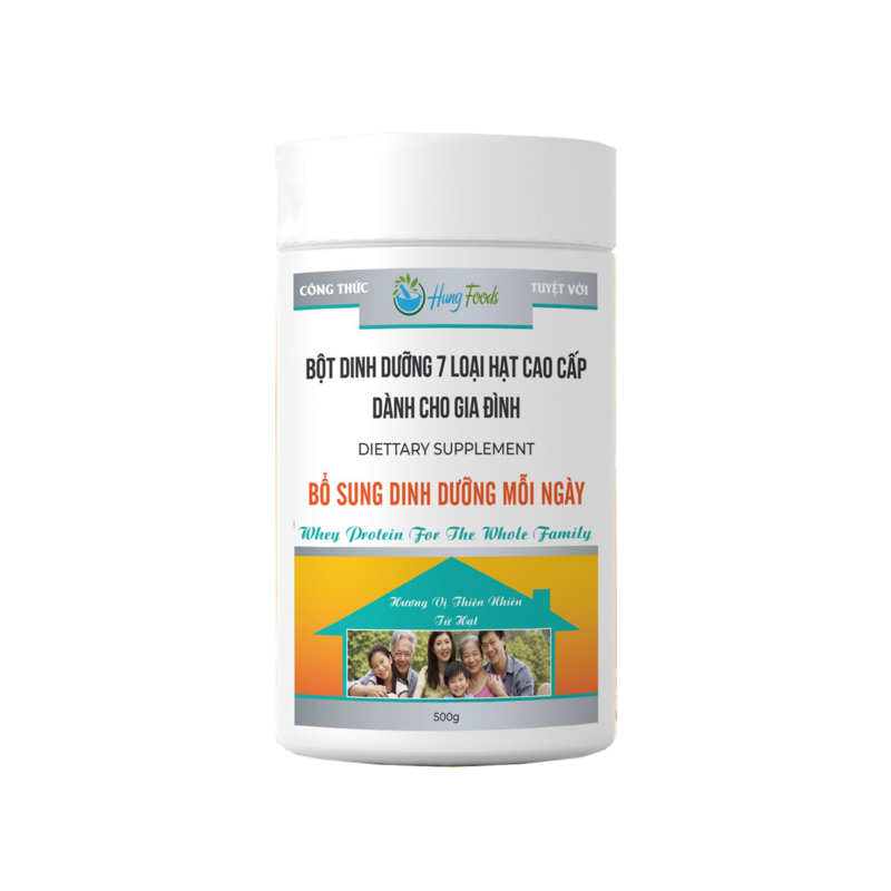 Hungfoods - BỘT DINH DƯỠNG 7 loại hạt cho gia đình - 500g