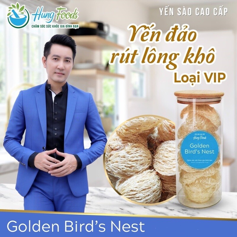 Hungfoods - Yến Đảo Thiên Nhiên Rút Lông Khô Loại VIP (50g)