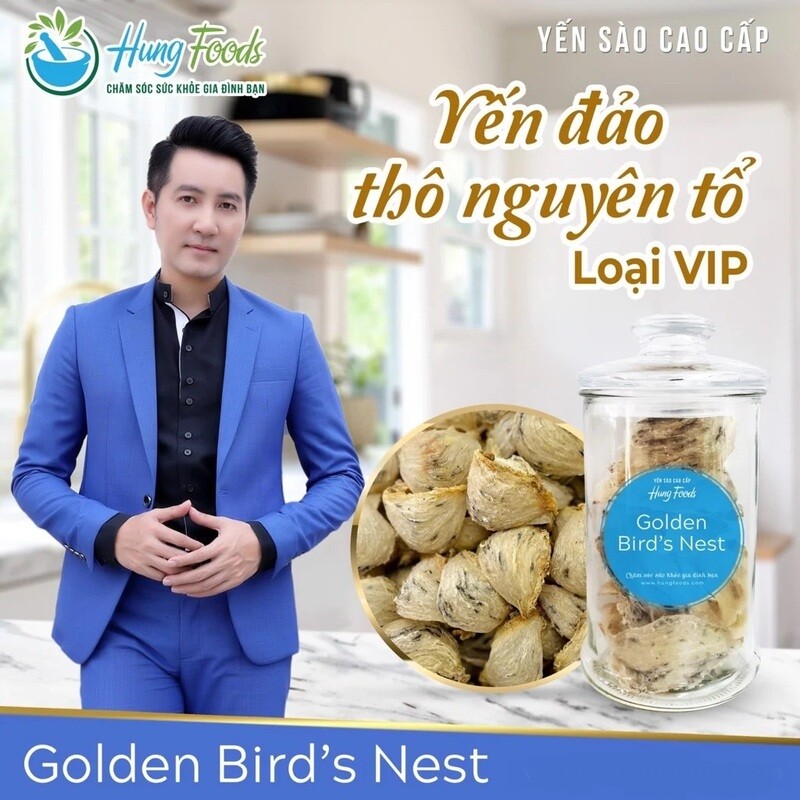 Hungfoods - Yến Đảo Thiên Nhiên Thô Nguyên Tổ Loại VIP