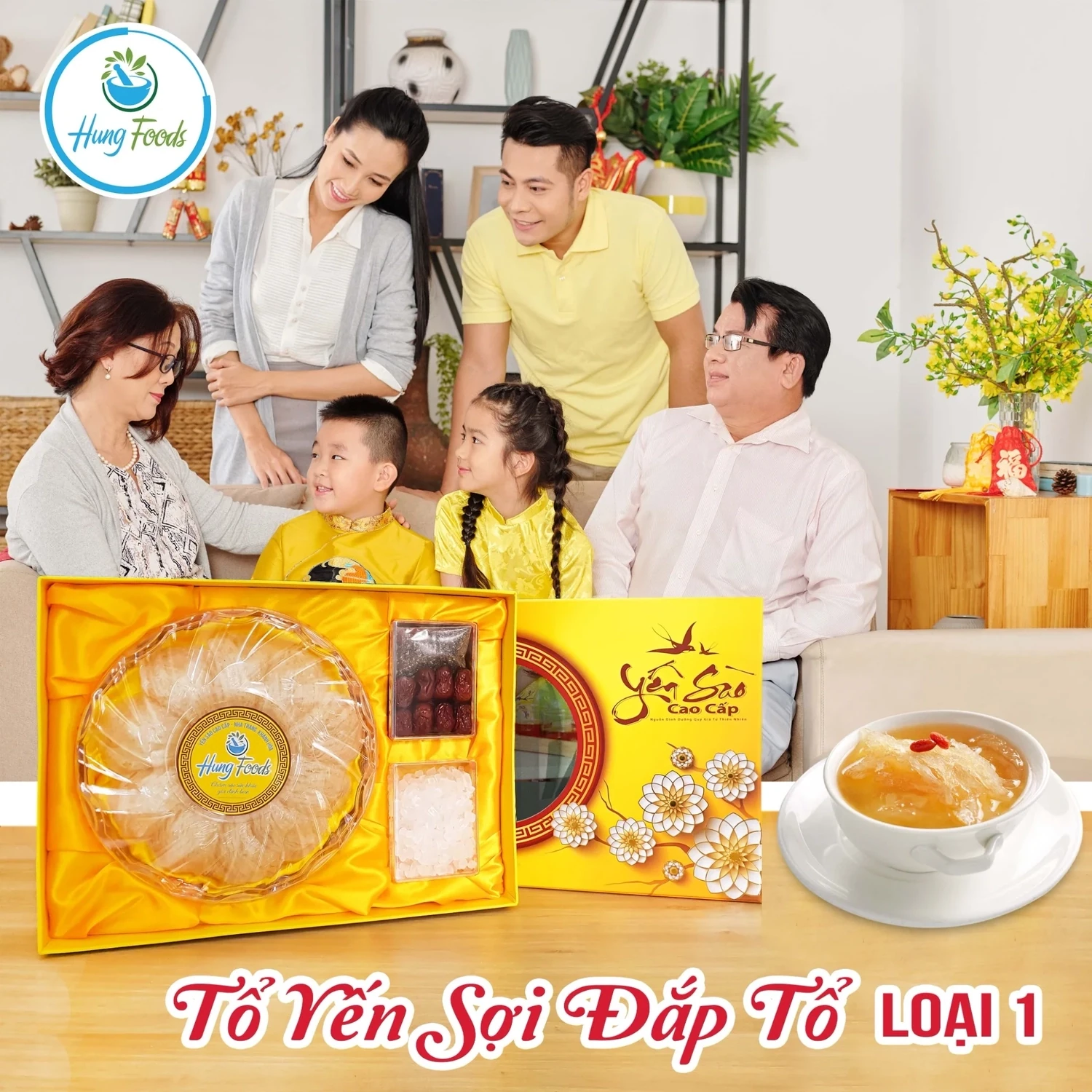 Hungfoods - Yến Sợi Đắp Tổ Loại 1