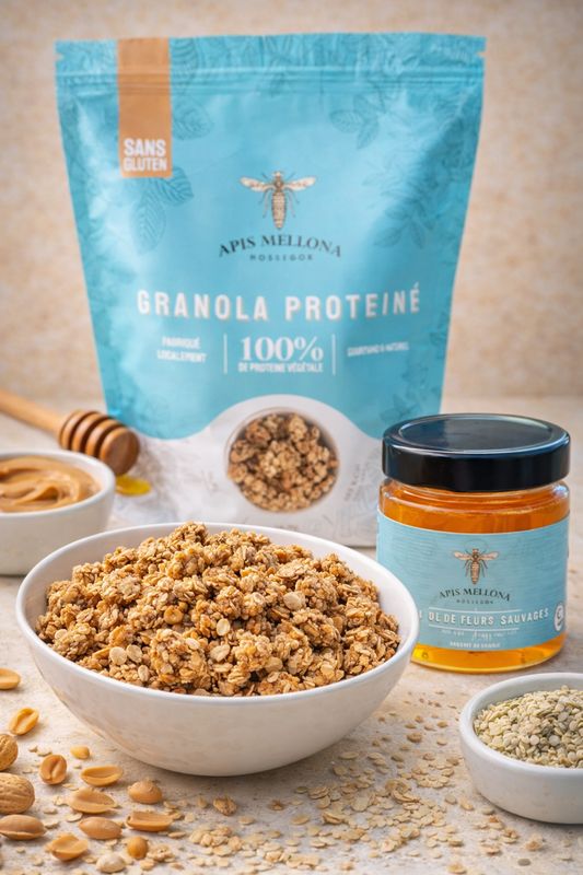 Granola protéiné aux cacahuètes 100% végétal - sans gluten