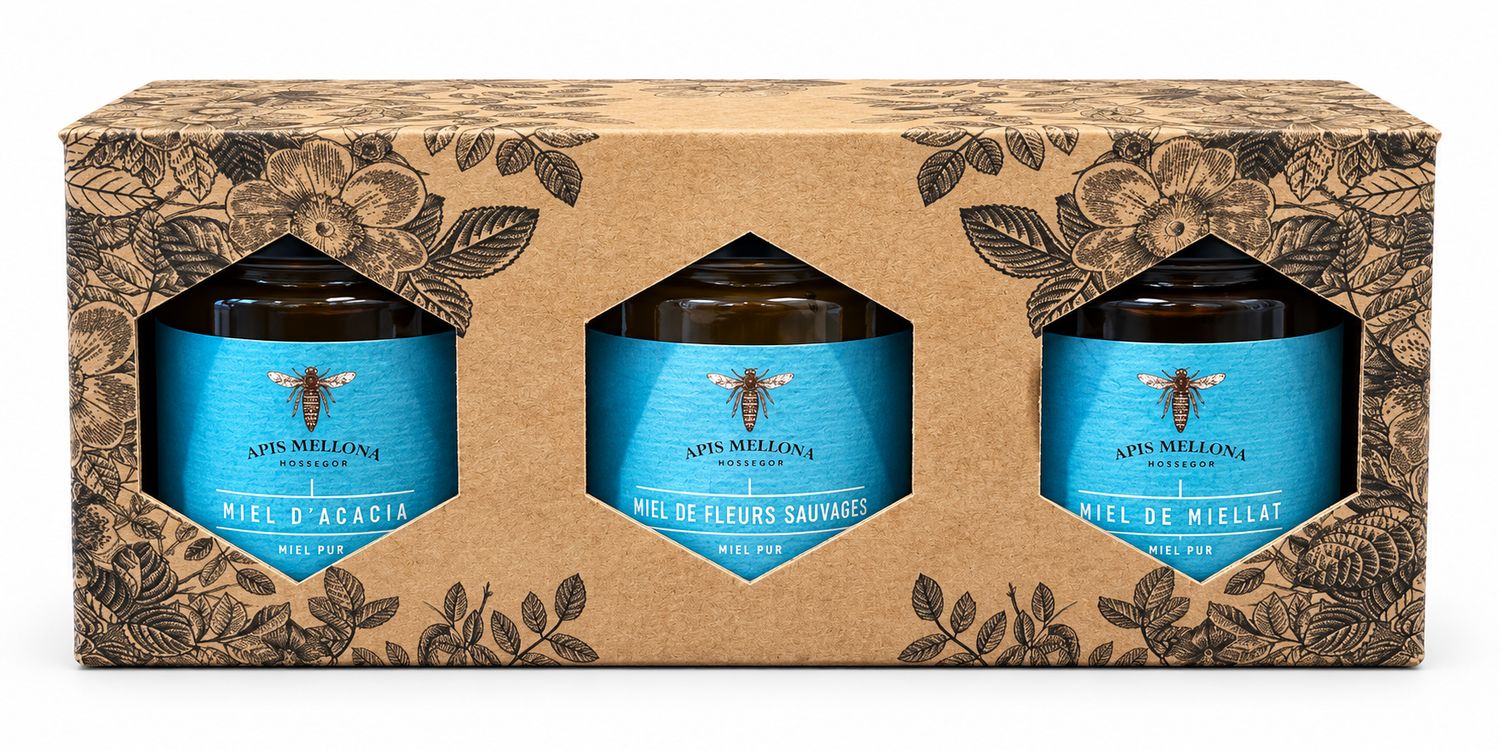 Coffret 3 miels traditionnels Coffret 3 miels traditionnels