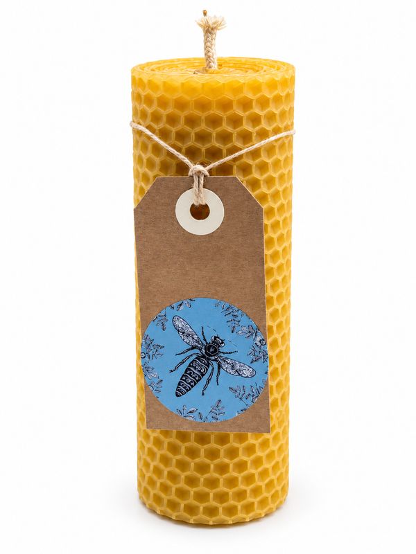Bougie cire naturelle d’abeille