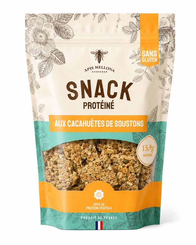 Snacking Proteiné aux cacahuètes 100% végétal - sans gluten