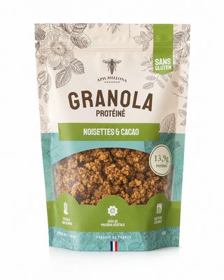 Granola gourmand noisettes/cacao 100% végétal - sans gluten Granola gourmand noisettes/cacao 100% végétal - sans gluten
