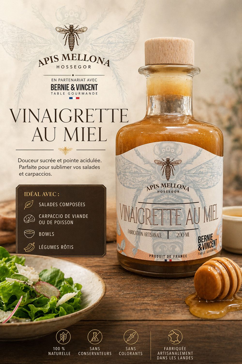 VINAIGRETTE AU MIEL VINAIGRETTE AU MIEL