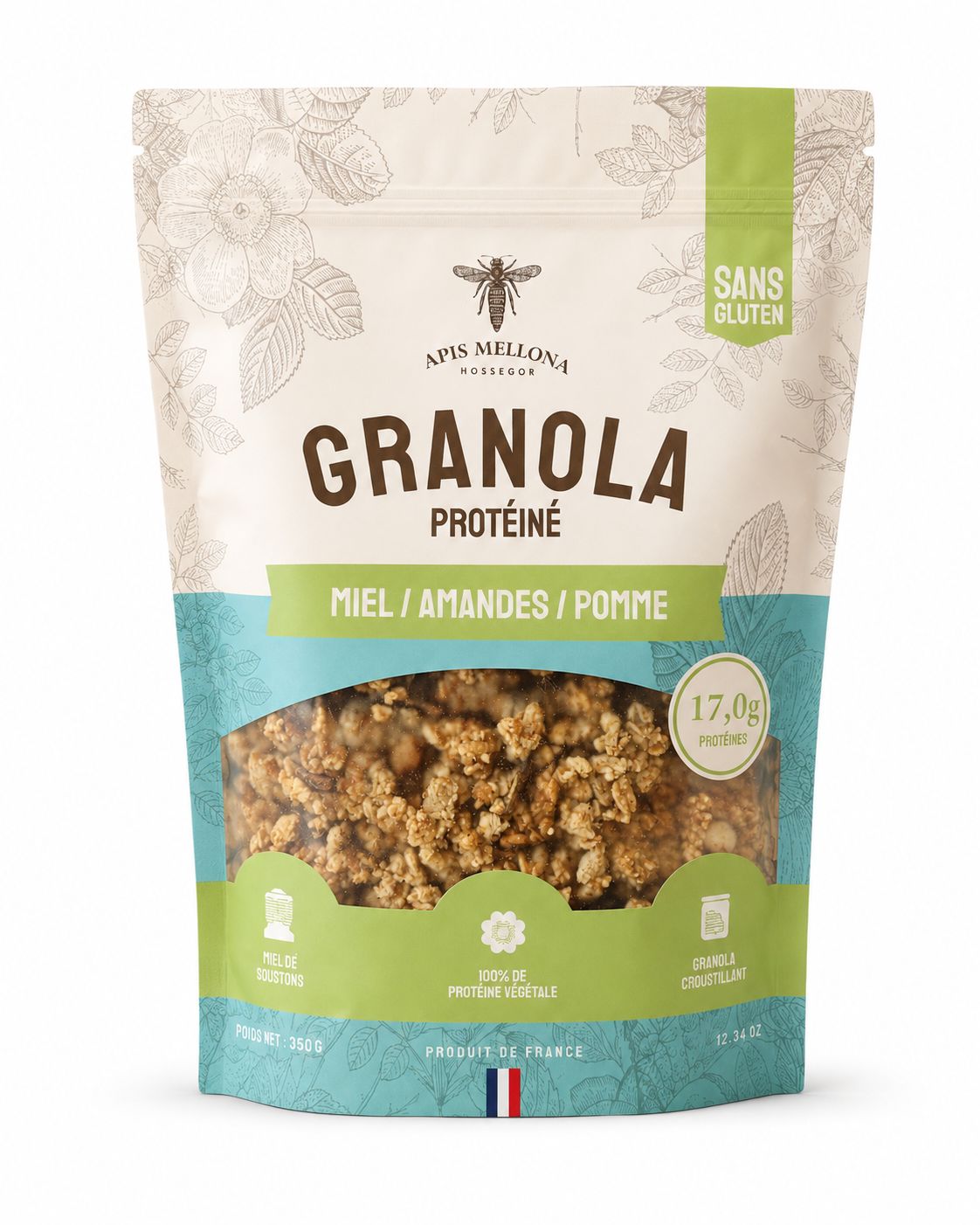 Granola protéiné amandes - pomme Granola protéiné amandes - pomme