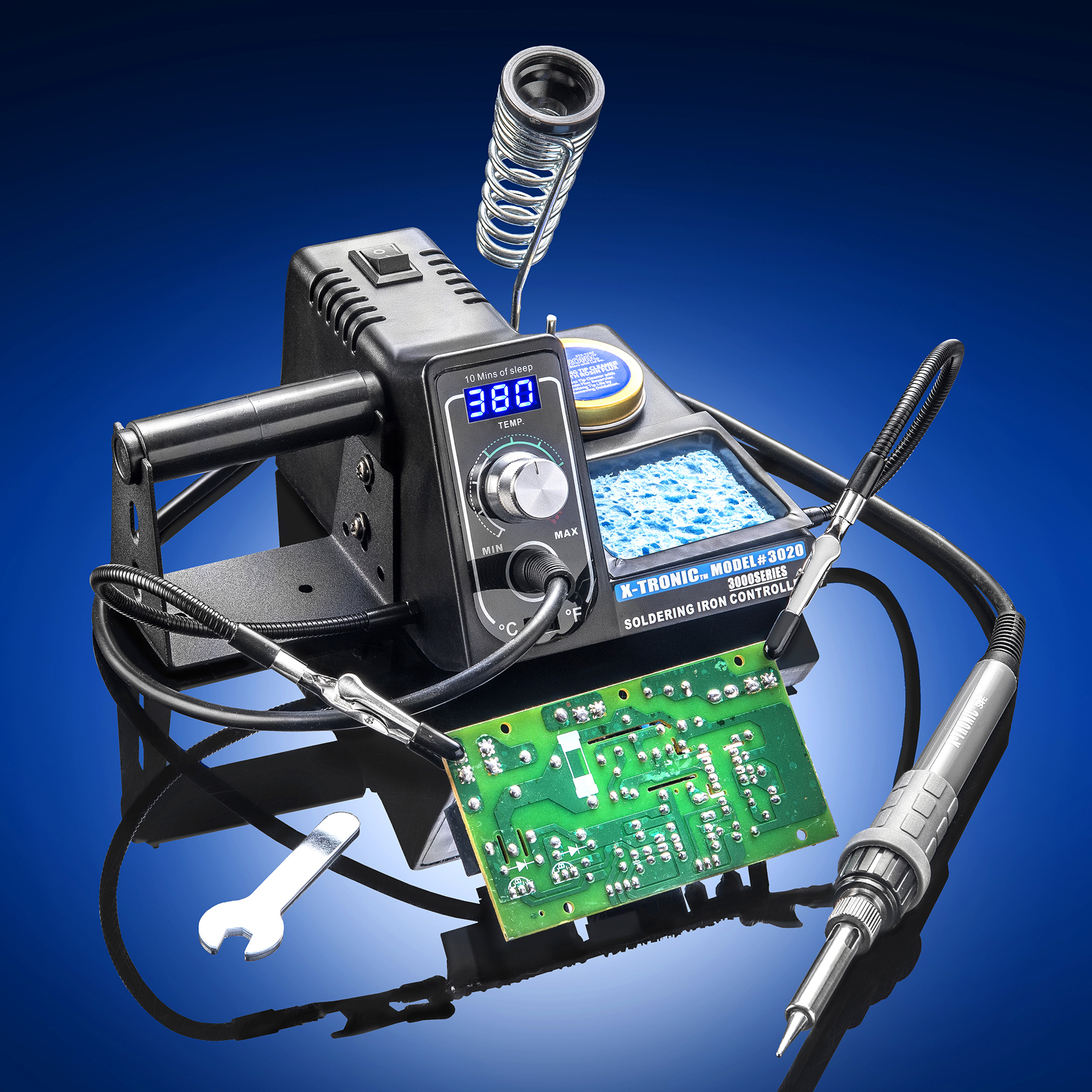 XTronic Model 3020XTS LED Soldering Station Complete Kit with 5
