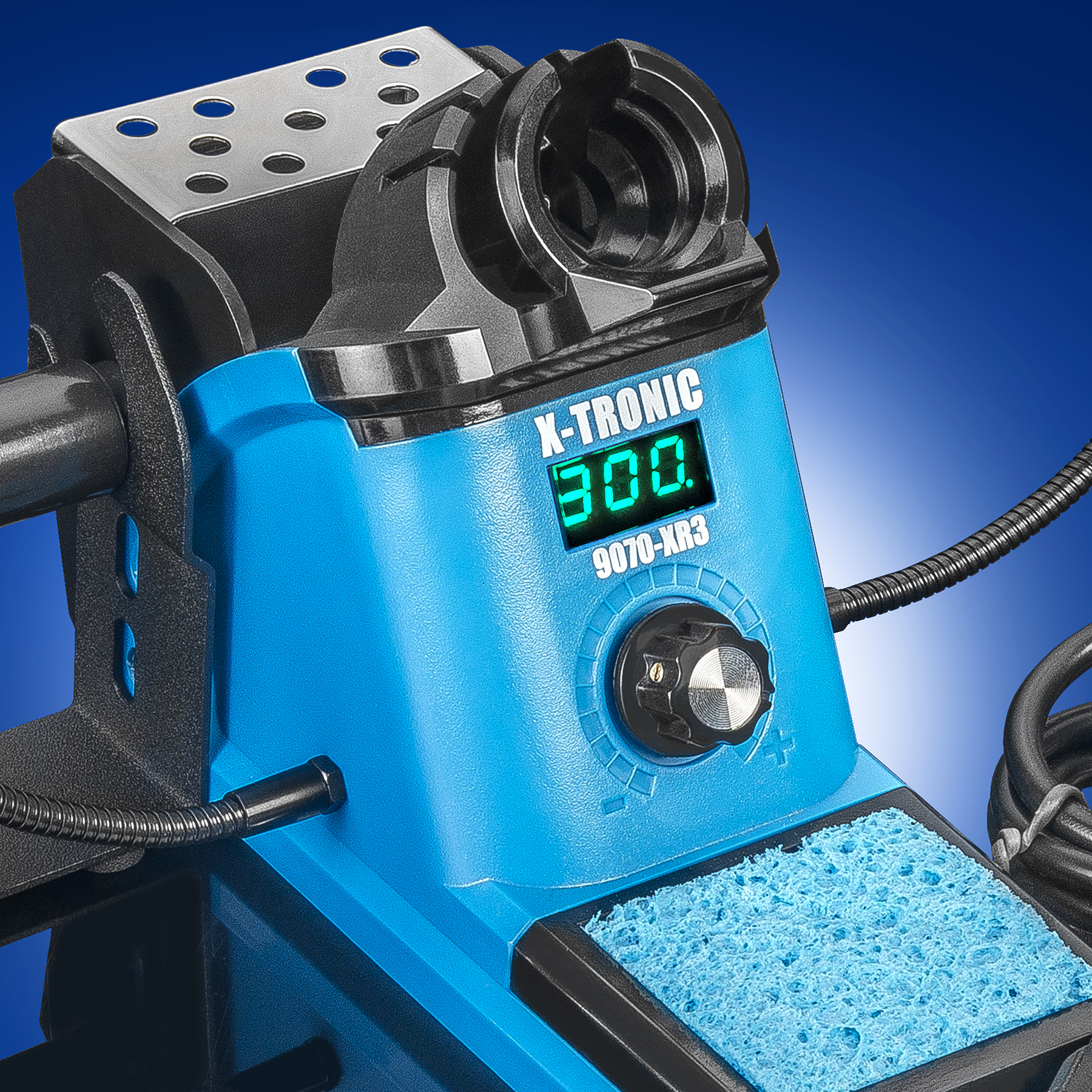 X-Tronic 9070-XR3 - 90 Watt - &quot;Fine to Medium Gauge Wire” LED Display Soldering Iron Station with Sleep, °C/°F &amp; Calibration Function