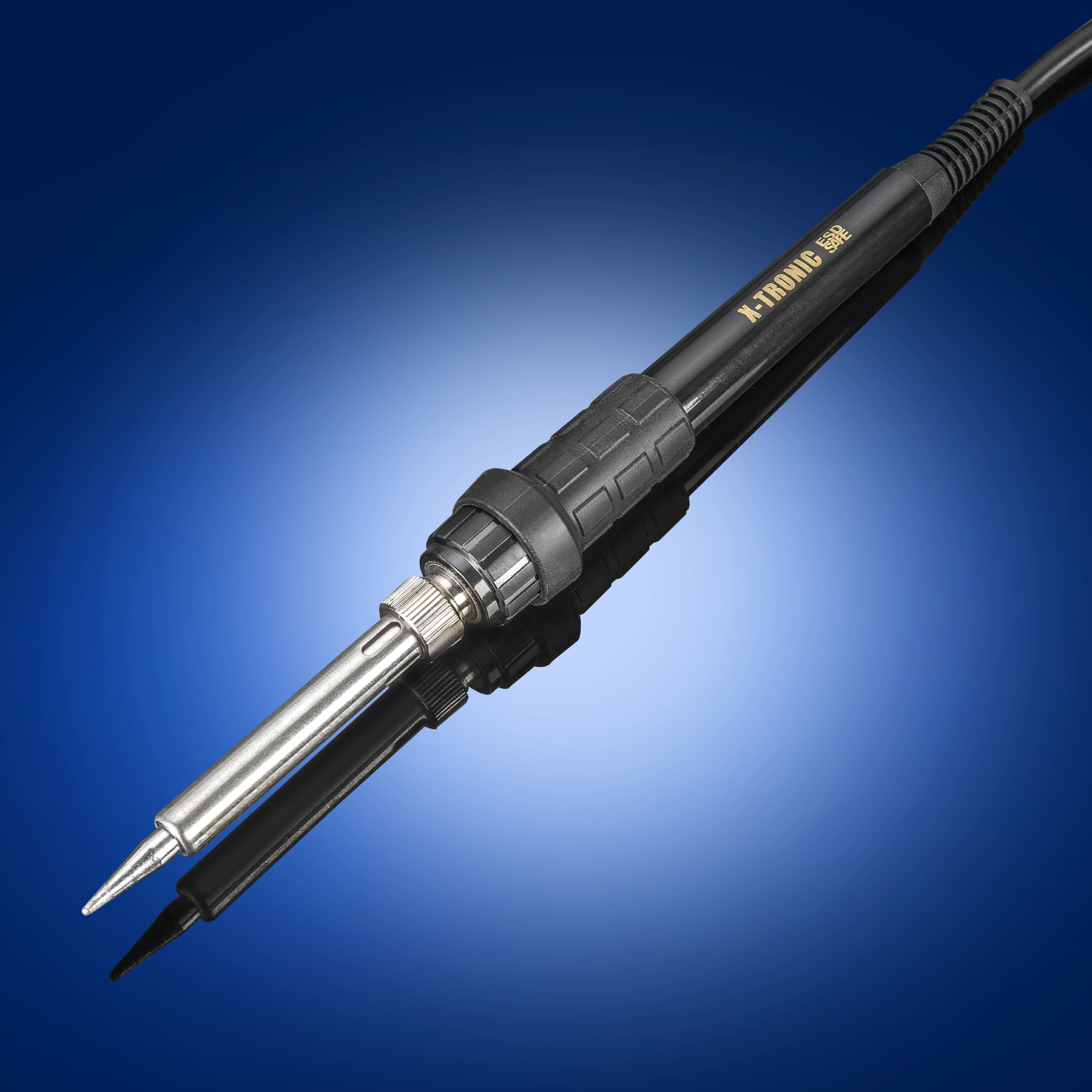 X-Tronic 9080-XR3 - 110 Watt - "Fine to Medium Gauge Wire” LED Display Soldering Iron Station with Sleep, °C/°F & Calibration Function with 5 Extra Sizes/Styles of Soldering Tips X-Tronic 9080-XR3 - 110 Watt - "Fine to Medium Gauge Wire” LED Display Soldering Iron Station with Sleep, °C/°F & Calibration Function with 5 Extra Sizes/Styles of Soldering Tips